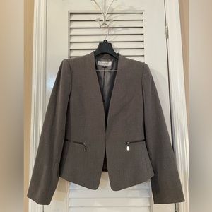 Tahari Grey Pants Suit
